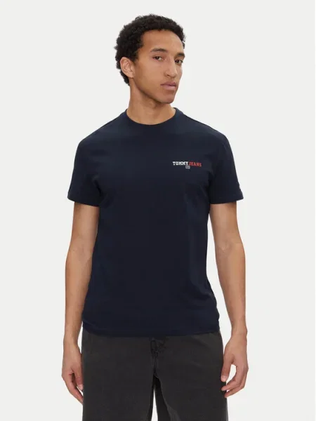 Tommy Jeans Tričko námornícka modrá / červená biela