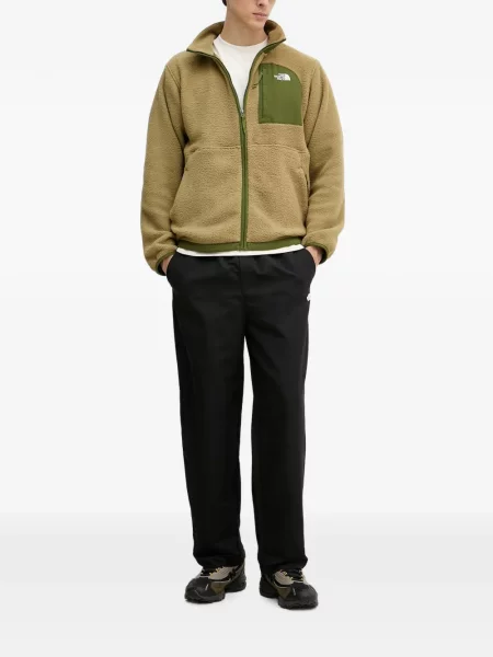 Geacă The North Face din fleece verde