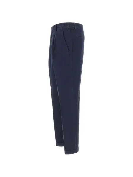 Pantaloni Devore plisate albastru