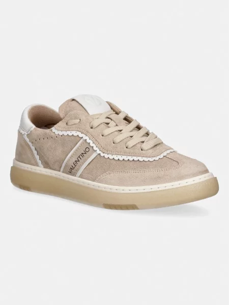 Valentino GLOSSY semišové sneakers boty béžové