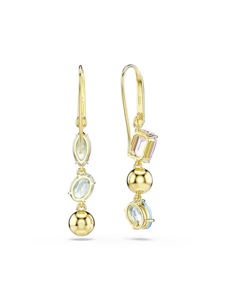 Swarovski Cercei Gema Auriu albastru