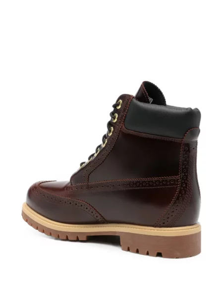 Brogues Timberland din piele roșu