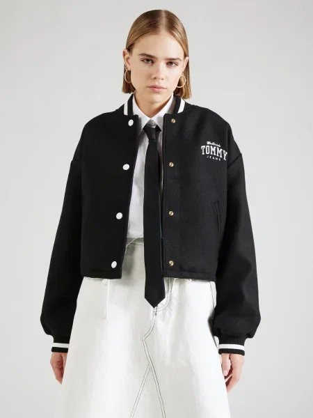 Tommy Jeans Bundy bomber Varsity čierna