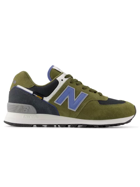 Sneakersy New Balance 574 zamszowe zielone
