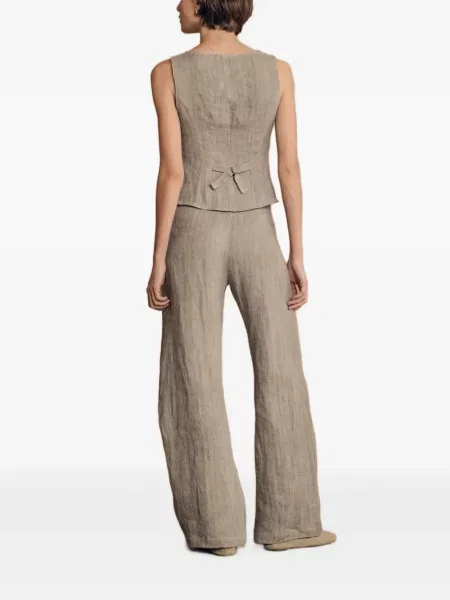 Pantaloni Cortana de in cu dungi albastru