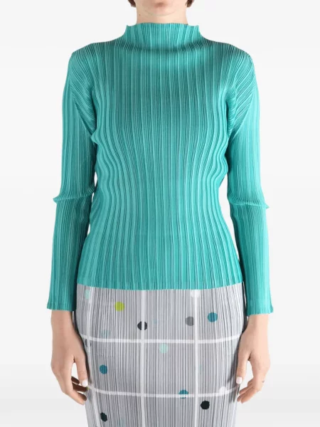 Plisirani top Pleats Please Issey Miyake zelena