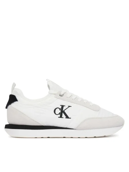 Sportcipők Calvin Klein Retro Runner Lace Up Sock fehér