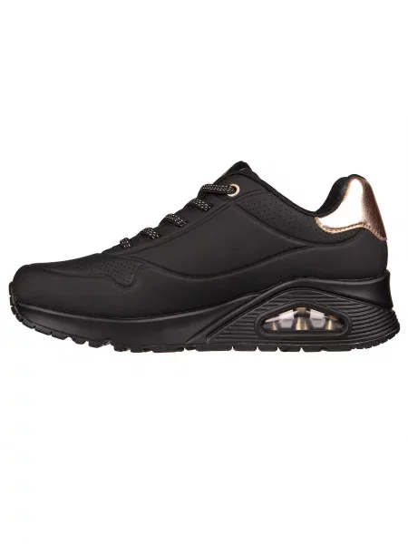 Buty Skechers Uno Shimmer Away miedziane 36 czarne