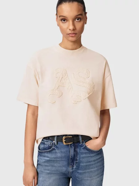 AllSaints tricou femeiesc din INSIGNIA bej