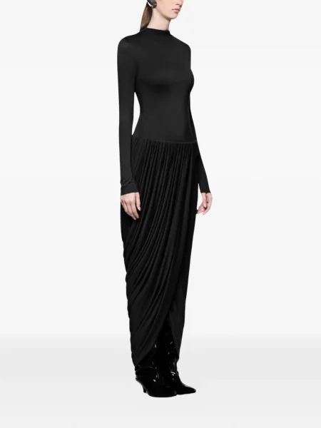 Rochie maxi Chats By C.dam lungă de costum negru