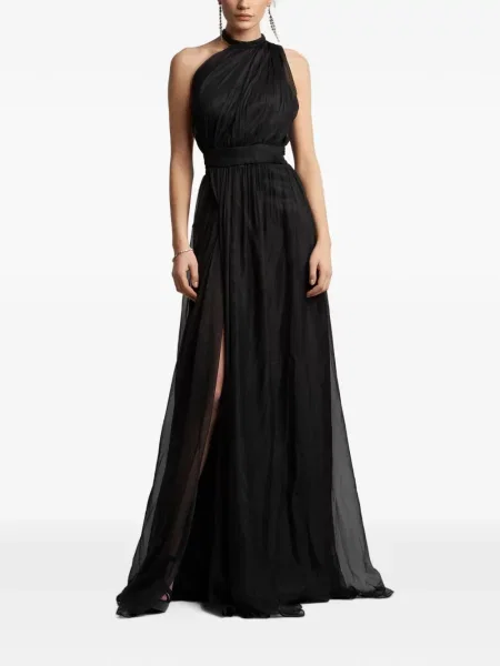 Rochie maxi Monarh cu un umăr gol negru