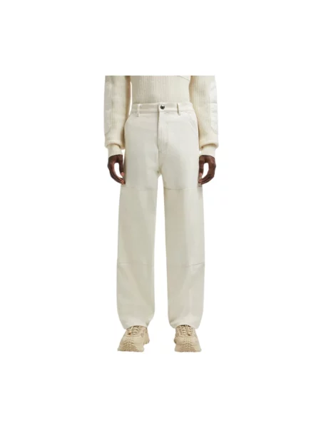 Spodnie Moncler z logo białe