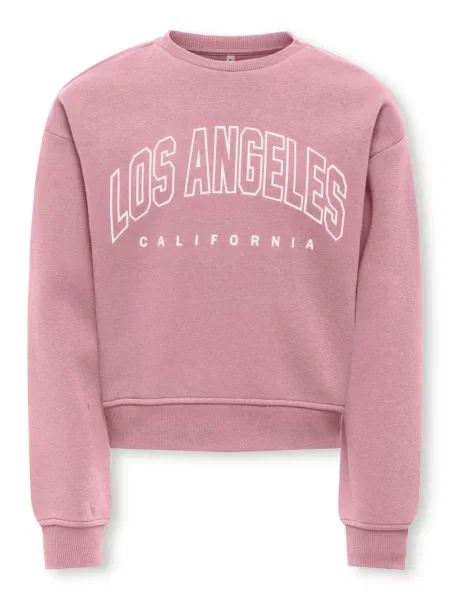 Hanorac crewneck copii Only roz