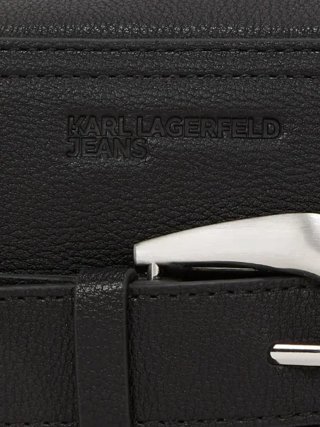 Чанта за през рамо Karl Lagerfeld Jeans с катарама черно