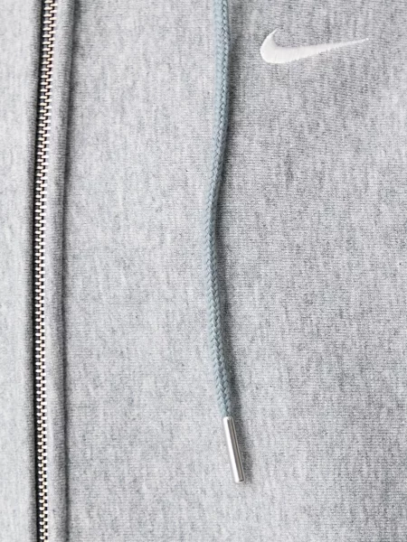 Флийс суичър с качулка Nike Sportswear с качулка сиво