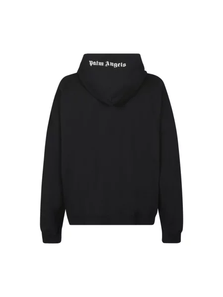 Bluza z kapturem Palm Angels klasyczna czarna