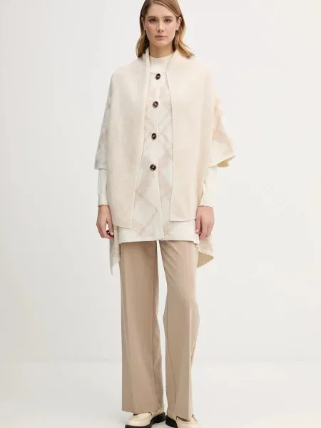 Barbour kardigan z dodatkiem wełny Vienna beżowy