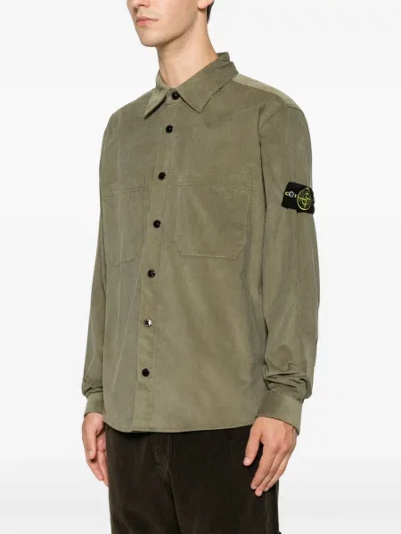 Samt košulja Stone Island kamenje zelena