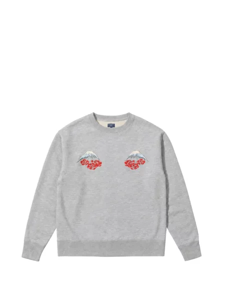 Hanorac crewneck Tailor Toyo cu decolteu rotund gri