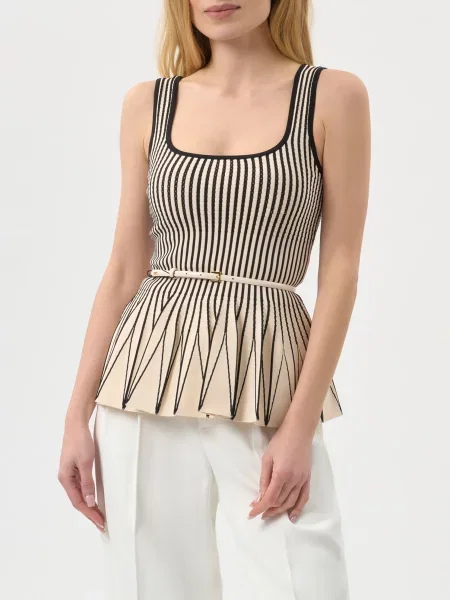 Топ Elisabetta Franchi бежевий