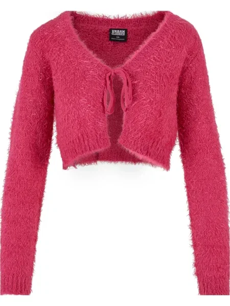 Urban Classics Geacă tricotată zmeură roz