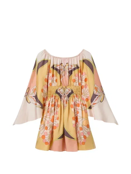 Mała sukienka mini La Doublej garniturowa mini żółta