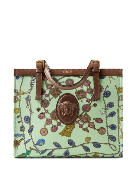 Vászon shopper táska Versace zöld