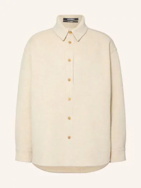 Jacquemus Svrchní Košile La Veste Boulanger béžová