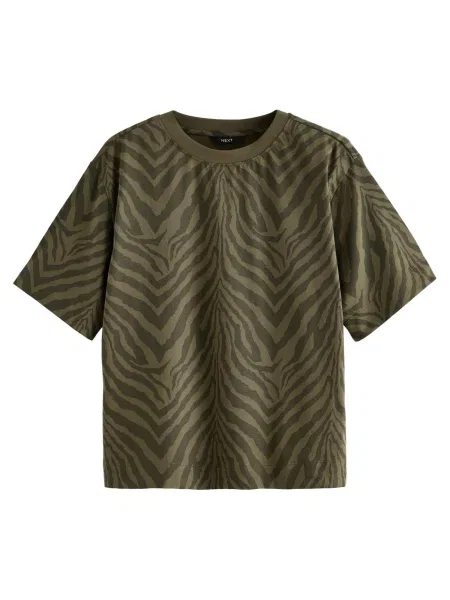 Next Tricou închis verde