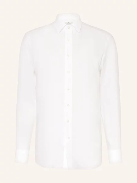 Etro Lněná Košile Regular Fit bílá