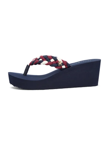 Japonke Tommy Hilfiger Th Wedge Braided Summer Sandal Pisana bela