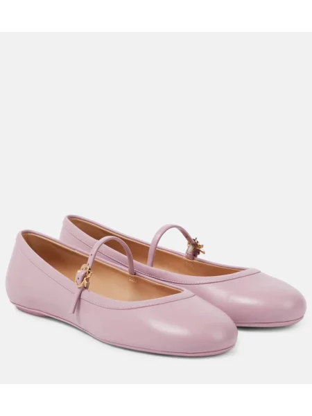 Pantofi cu toc Gianvito Rossi din piele roz