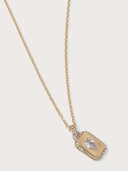 Guess намисто з нержавіючої сталі CRYSTAL LOVE