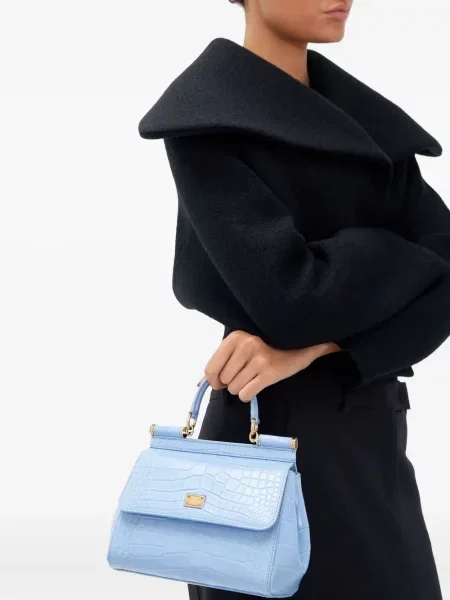 Geantă shopper Dolce & Gabbana albastru
