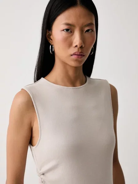 Levi's топ дамски с ALILA ASYMMETRICAL SL бежово