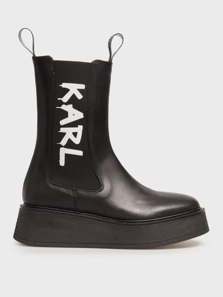Шкіряні черевики челсі Karl Lagerfeld чорні