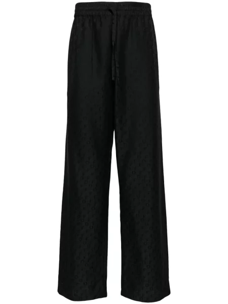 Pantaloni Off-white de mătase alb