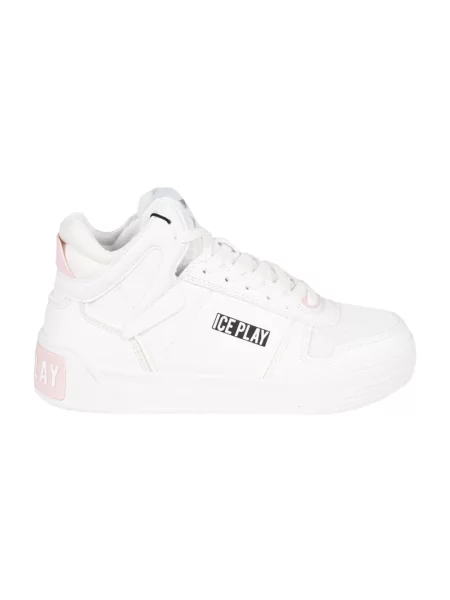 Sneakersy Ice Play skórzane białe