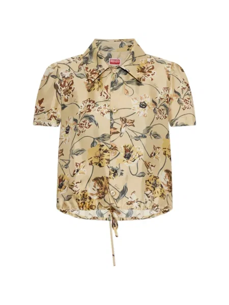 Cămașă Kenzo de mătase cu model floral