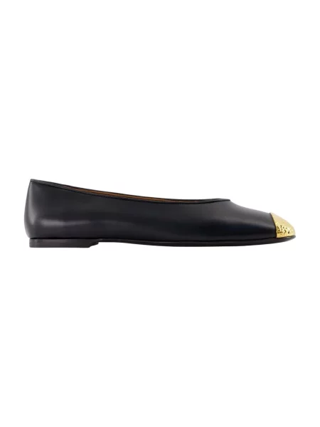 Balerinki Giuseppe Zanotti skórzane czarne