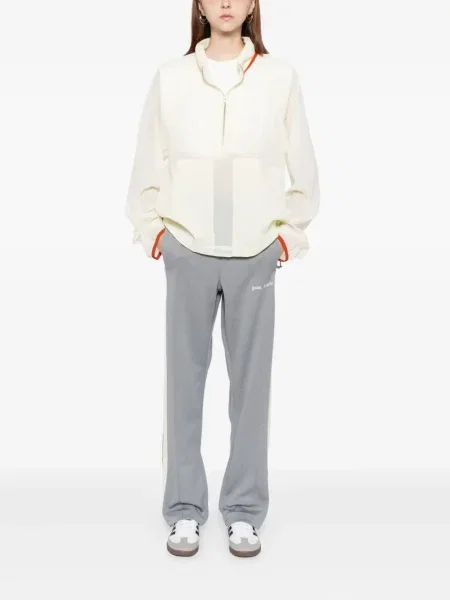 Pantaloni Palm Angels cu broderie gri