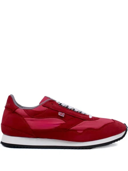 Sneakerși Walsh din piele de căprioară roșu