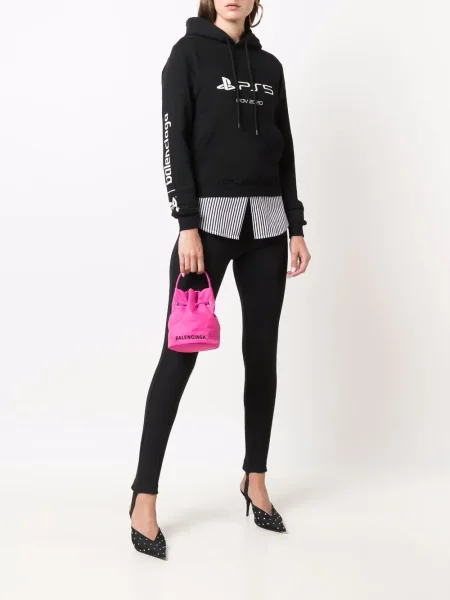 Hanorac cu glugă Balenciaga negru