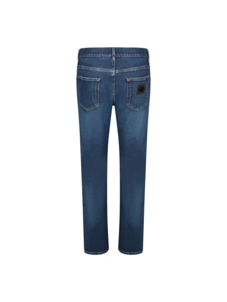 Jeansy straight leg Dolce And Gabbana szare