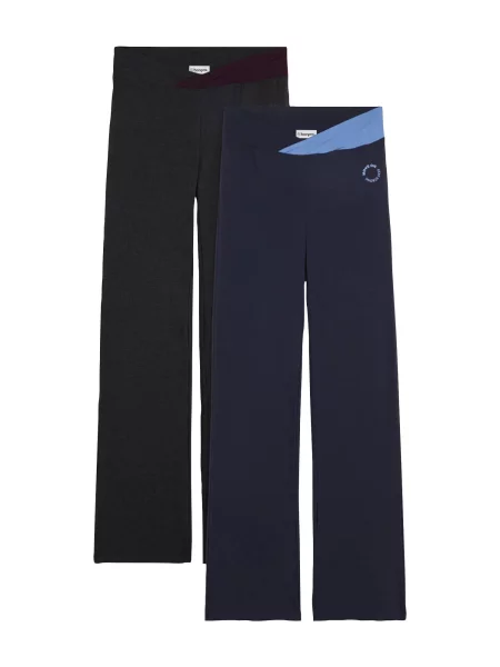 Bonprix Pantaloni bleumarin / amestecat negru