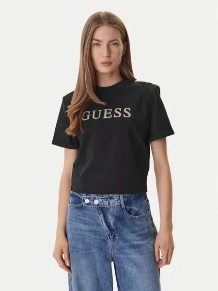 Guess Marškinėliai juoda