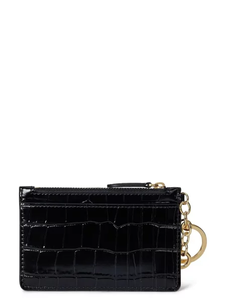 Кожаный кошелек Lauren Ralph Lauren черный
