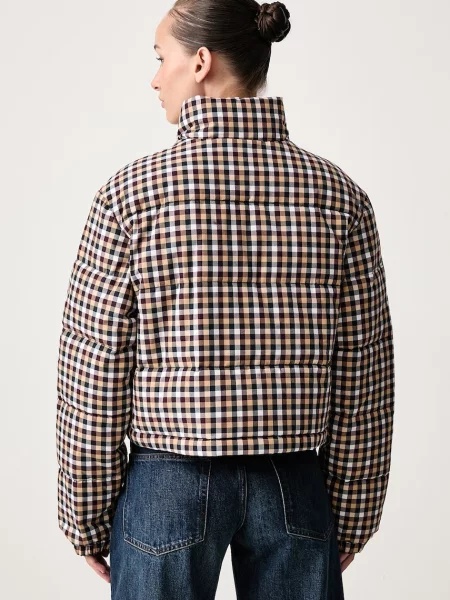 Tommy Jeans kurtka pikowana brązowa