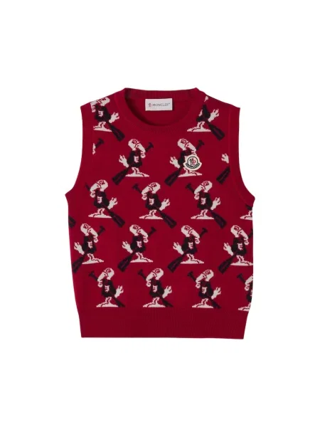 Gyerek mellény Moncler Enfant piros