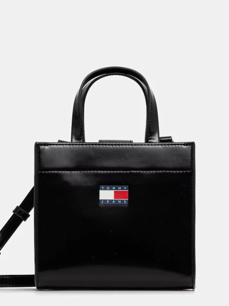 Shopperka Tommy Jeans czarna
